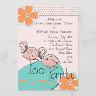Tropical Luau Party Invitation