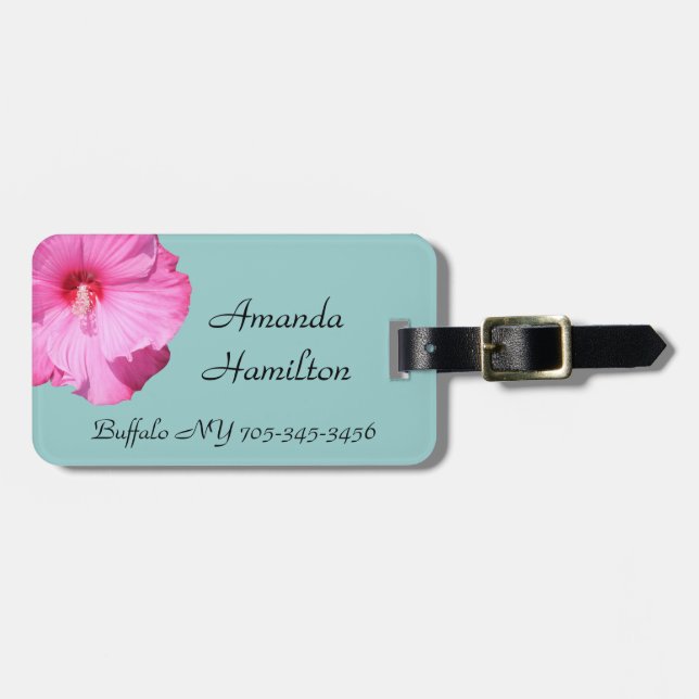 Tropical Luggage Tag (Front Horizontal)
