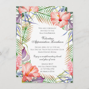 Tropical Luncheon Invitation Special Order