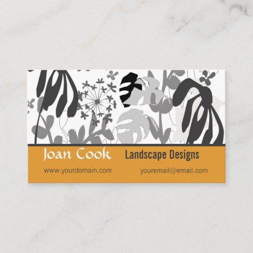 Customizable Flower Garden Design Business Card Templates