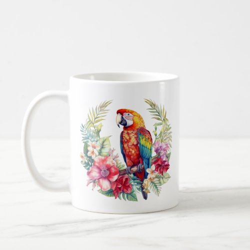 Tropical Macaw Parrot Coffee Mug