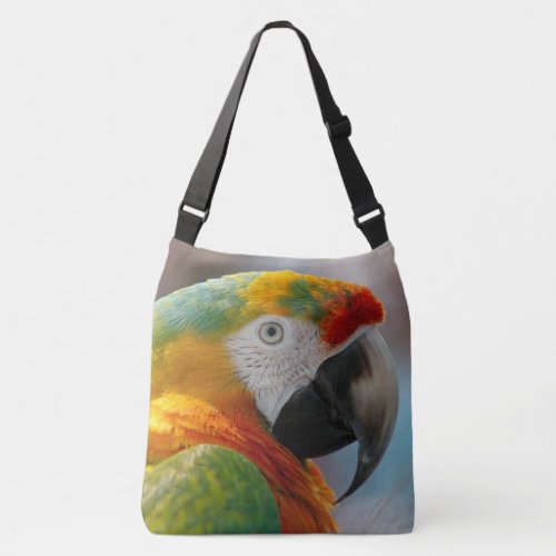 Tropical Macaw Parrot Crossbody Bag