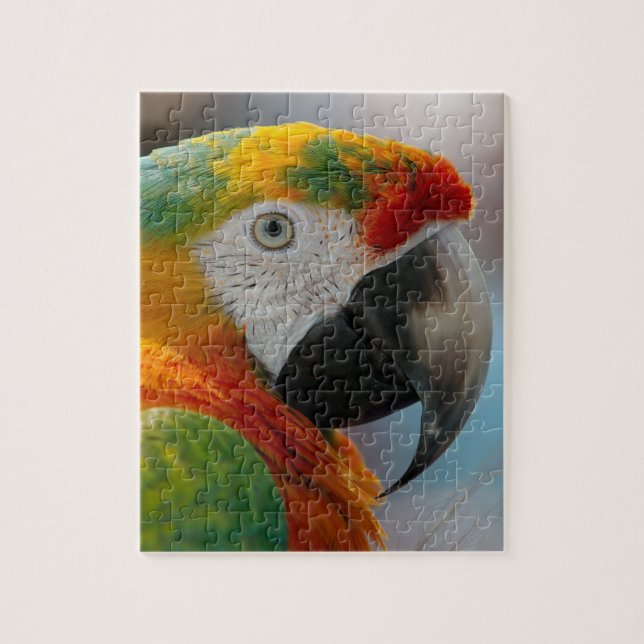 Tropical Macaw Parrot Jigsaw Puzzle (Vertical)