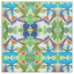 Tropical Macaw Parrot Jungle Fabric