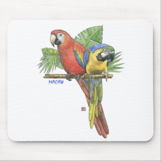 Tropical Macaws Mouse Pad