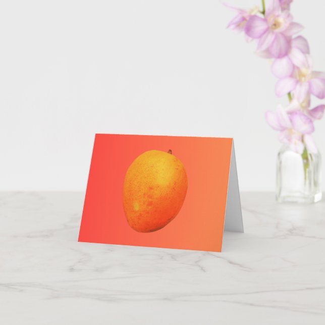 Tropical Mango Customizable Card (Orchid)