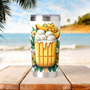 TROPICAL MANGO ICE CREAM INSULATED TUMBLER