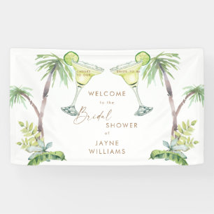 Tropical Margarita Cheers Bridal Shower Banner