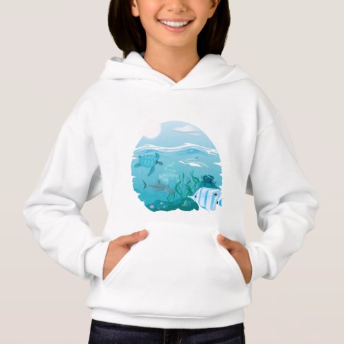 Tropical Marine Life Hoodie