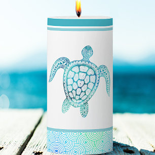 Tropical Marine Life Medium Pillar Candle