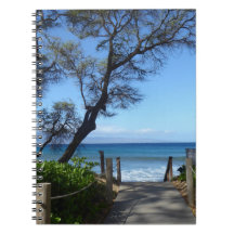 Tropical Maui Beachwalk Photo Spiral Notebook