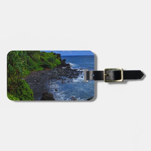 Tropical Maui Hawaiian Island Beach Luggage Tag