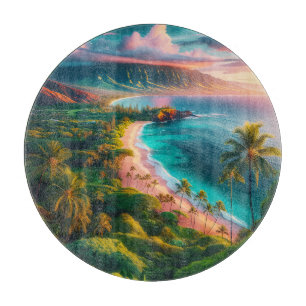 Tropical Maui Island Paradise Cutting Board