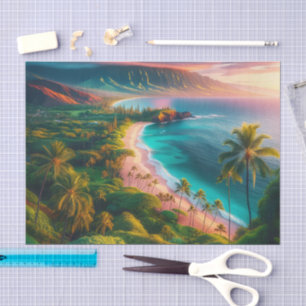 Tropical Maui Island Paradise Tissue Paper