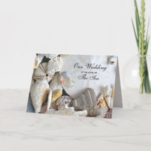 Tropical Melody Folded Seashell Wedding Invitation
