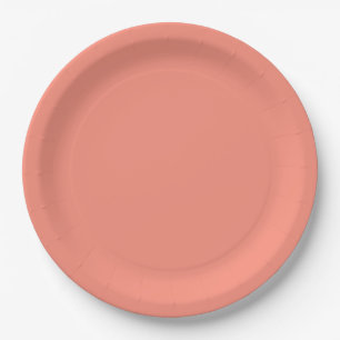 Tropical Melon-Colored Paper Plates