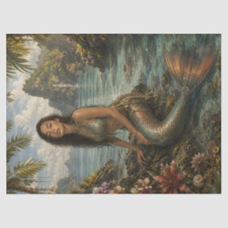 Tropical Mermaid Decoupage Tissue Paper | Coastal