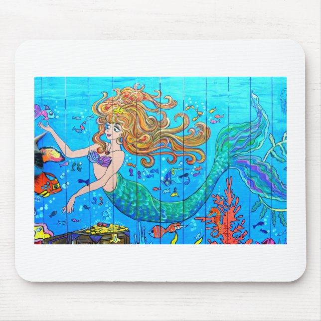 tropical mermaid mousepad (Front)
