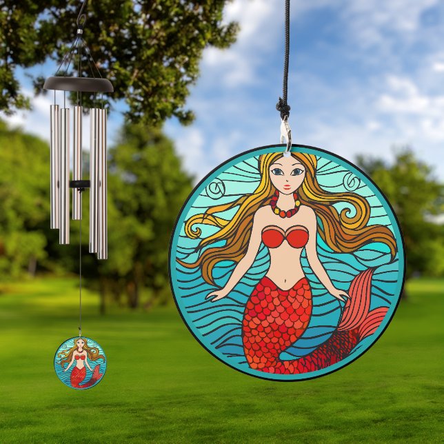 Tropical Mermaid Theme Garden Windchimes Wind Chime (Outdoor)