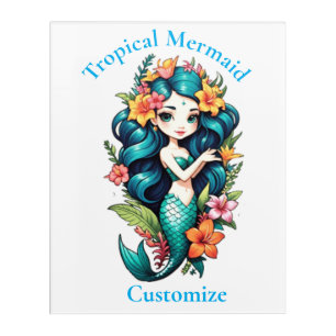 Tropical Mermaid Thunder_Cove Acrylic Print