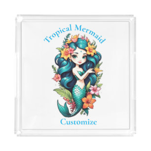 Tropical Mermaid Thunder_Cove Acrylic Tray