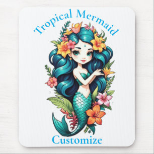 Tropical Mermaid Thunder_Cove Mouse Pad