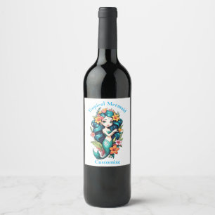 Tropical Mermaid Thunder_Cove Wine Label