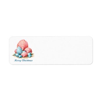 Tropical Merry Christmas Address Labels by ChristmasTimeByDarla at Zazzle
