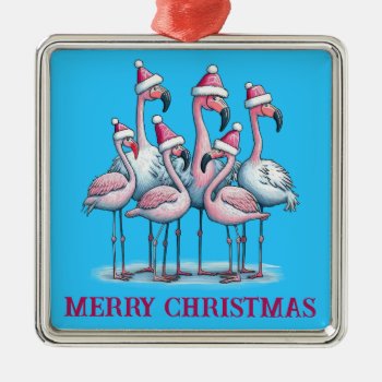 Tropical Merry Christmas Ornament by ChristmasTimeByDarla at Zazzle