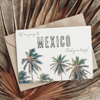 Tropical Mexico Destination Wedding Save the Date
