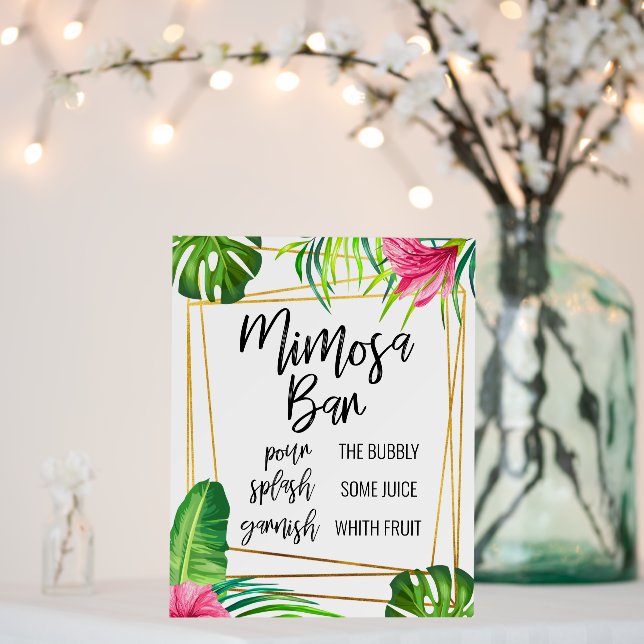 Tropical Mimosa Bar Sign (In Situ (Wedding))