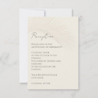 Tropical Minimal Beach Reception Enclosure Card