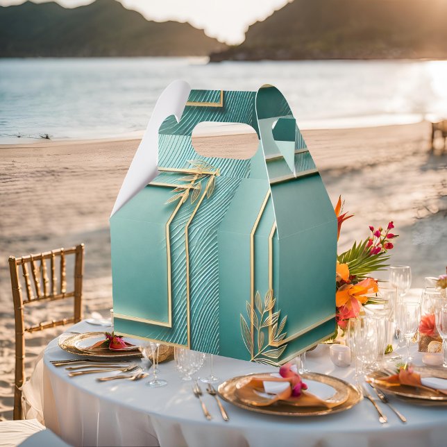 Tropical  Minimalist Favor Boxes (Creator Uploaded)