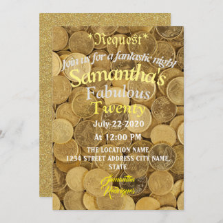 Tropical Money Invitation