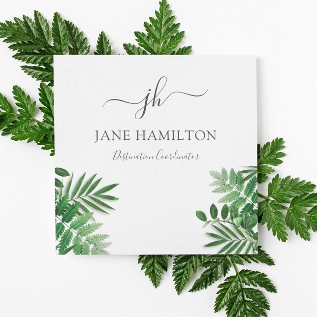 Tropical Monogram Business Event Napkins (Creator Uploaded)