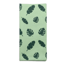 Tropical Monstera and Palm Leaves Seamless Pattern