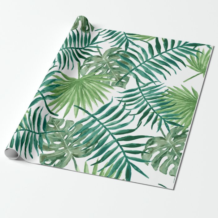 tropical wrapping paper