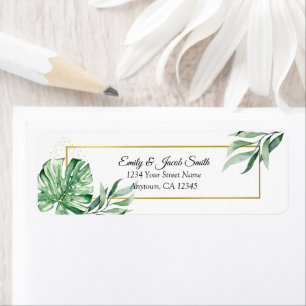 Tropical Monstera Botanicals & Gold Label