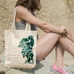 Tropical Monstera Green Foliage Leafy Wedding Tote<br><div class="desc">If you need any further customisation please feel free to message me on yellowfebstudio@gmail.com.</div>