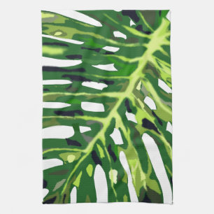 Tropical Monstera Leaf - Kitchen Towel