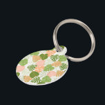 Tropical Monstera Leaf           Pet ID Tag<br><div class="desc">Tropical Monstera Leaf . Pink ,  orange and green.</div>