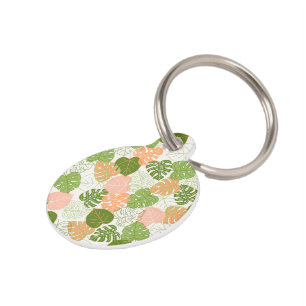 Tropical Monstera Leaf           Pet ID Tag