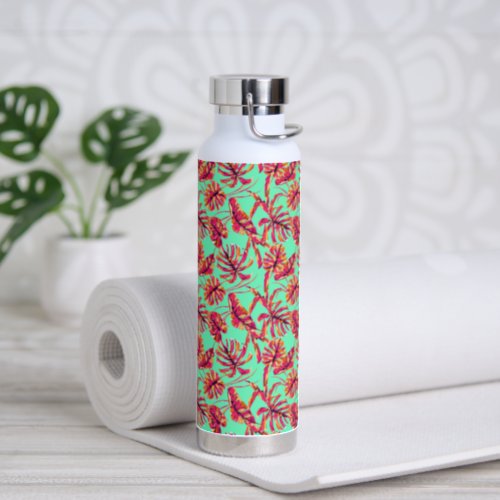 Tropical Monstera Leaf  Water Bottle