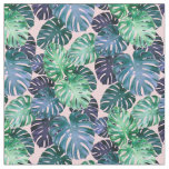 Tropical Monstera Leaves Fabric