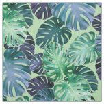 Tropical Monstera Leaves Fabric