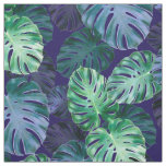 Tropical Monstera Leaves Fabric