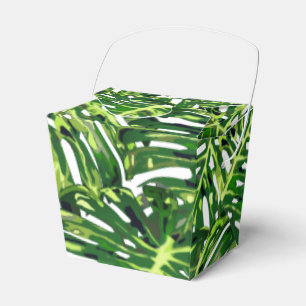 Tropical Monstera Leaves - Favor Boxes
