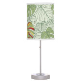 Tropical Monstera Leaves Lamp (Front)