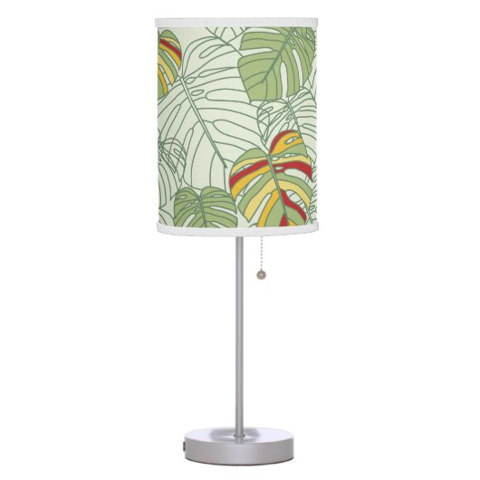Tropical Monstera Leaves Lamp (Left)