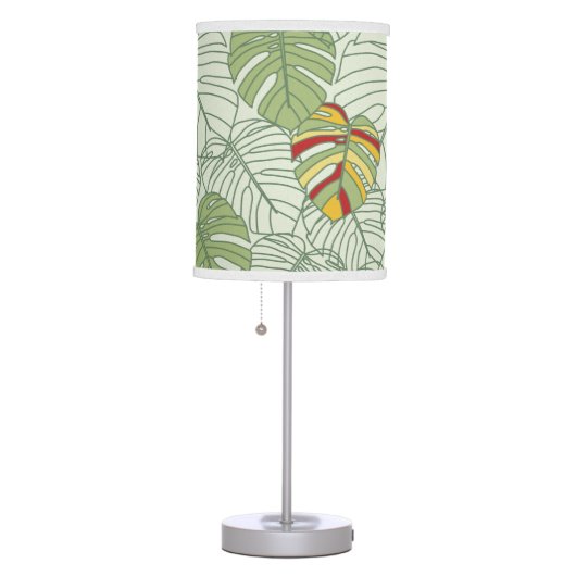 Tropical Monstera Leaves Lamp (Right)
